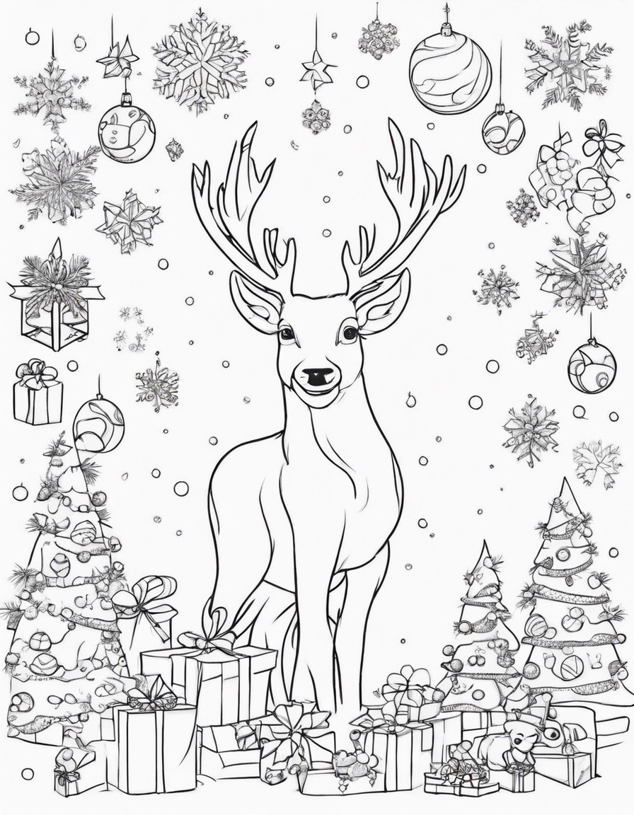 christmas for children coloring page