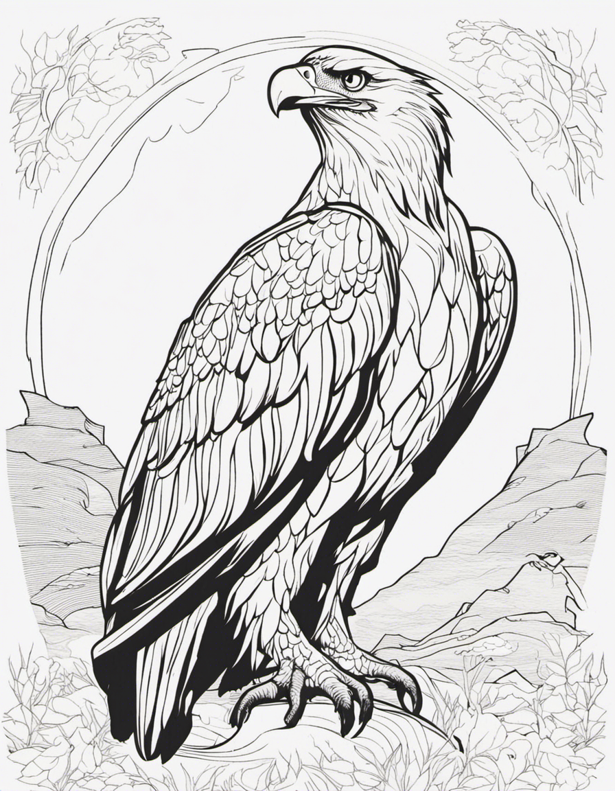 bald eagle coloring page