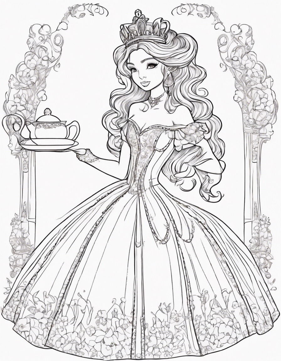 dress coloring pages