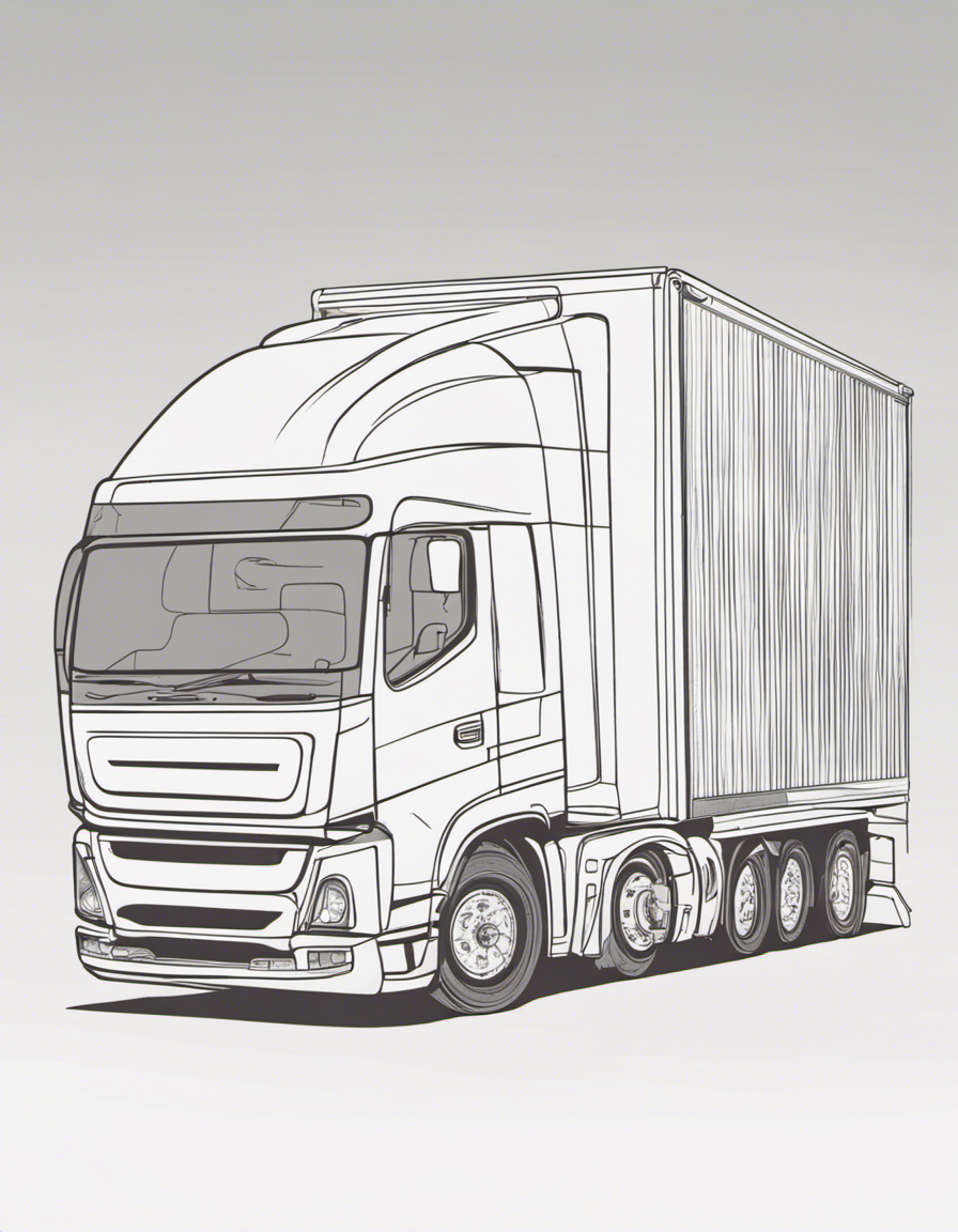 truck coloring page