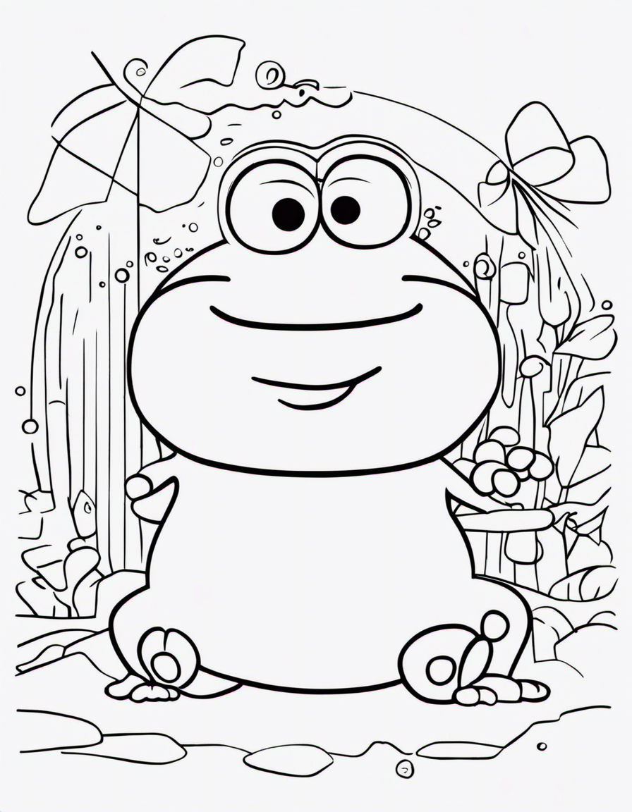 keroppi for adults coloring page