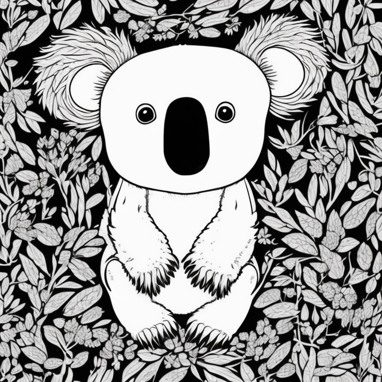 koala coloring pages