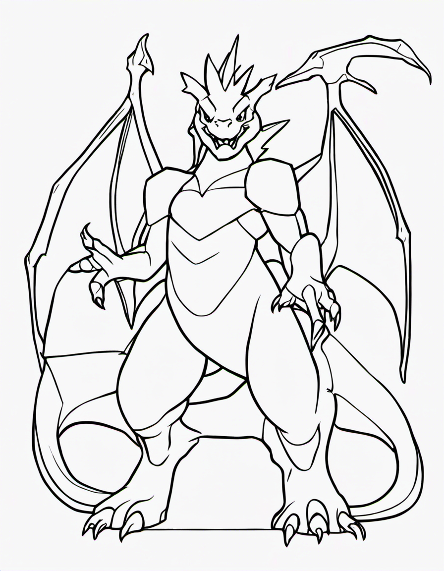 charizard coloring page