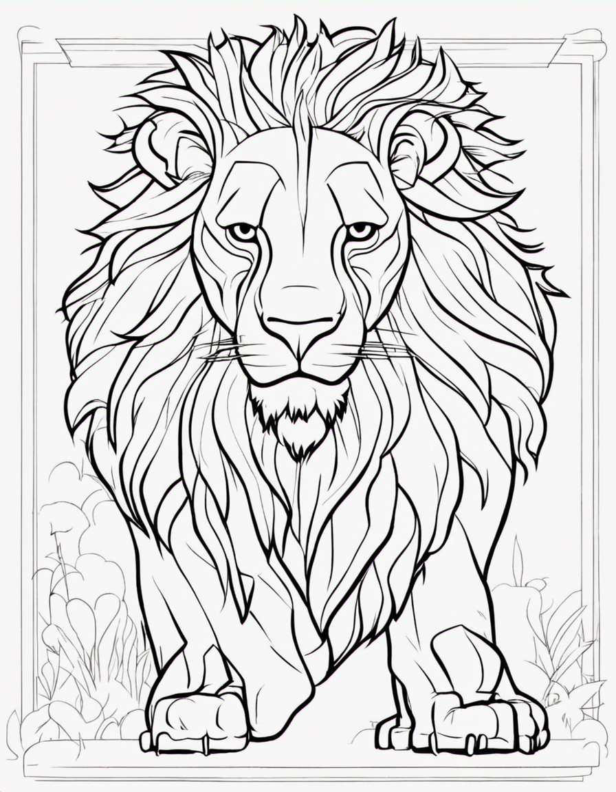 cartoon lion guard coloring page