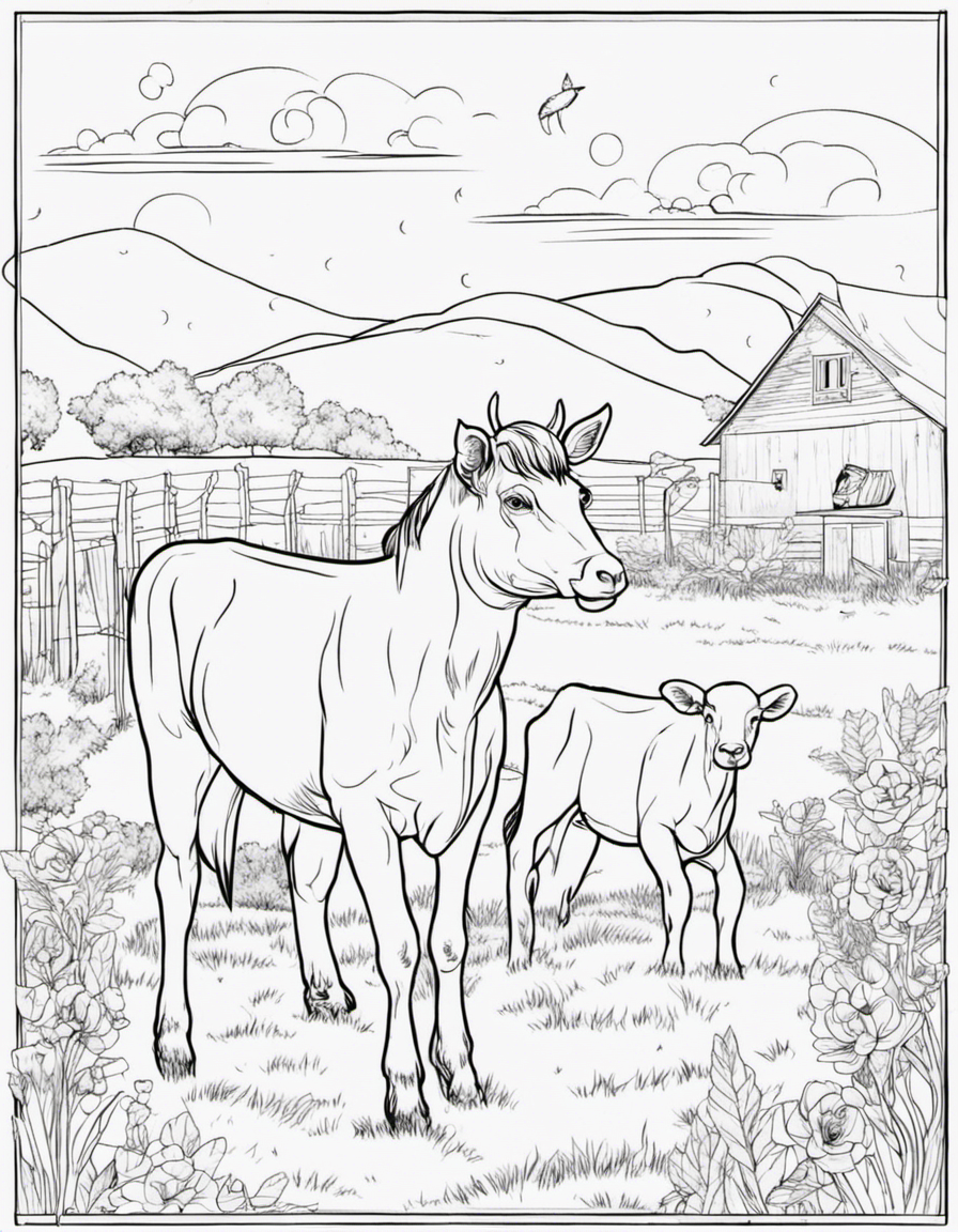 farm animals coloring pages