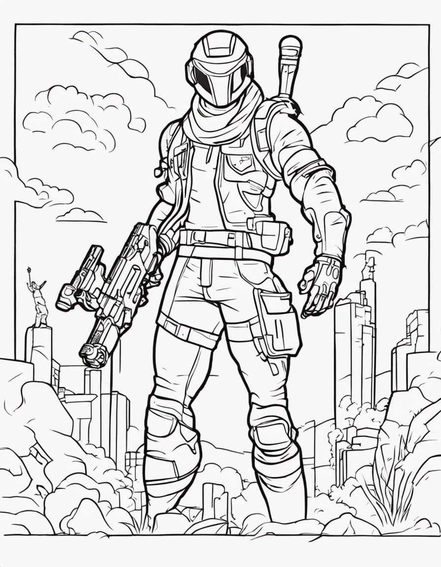 fortnite for adults coloring page
