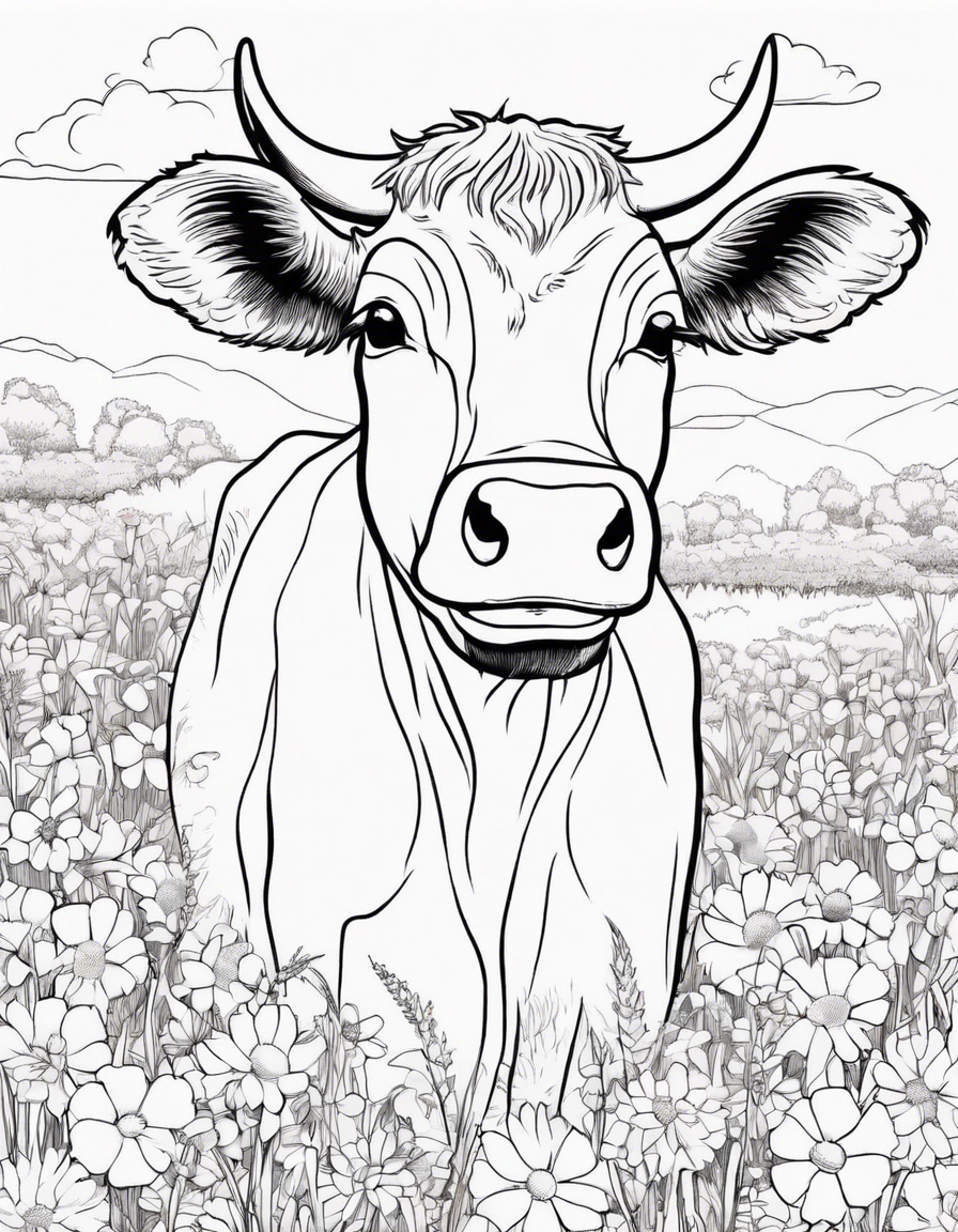 cow coloring pages