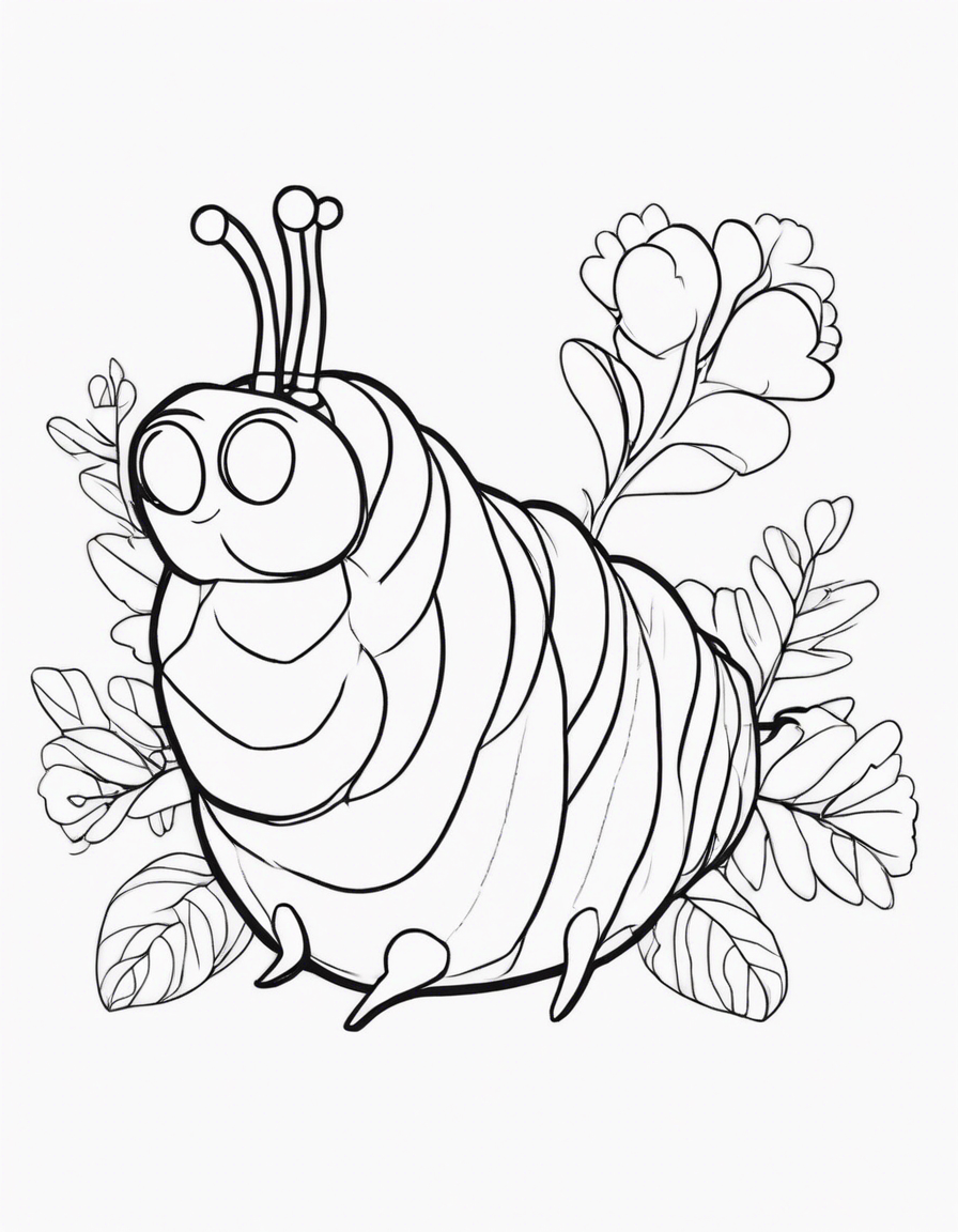 caterpillar coloring pages