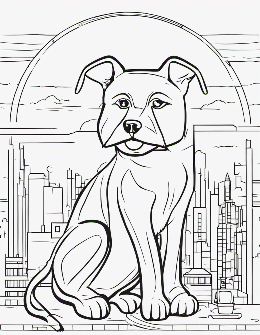 dog man coloring page