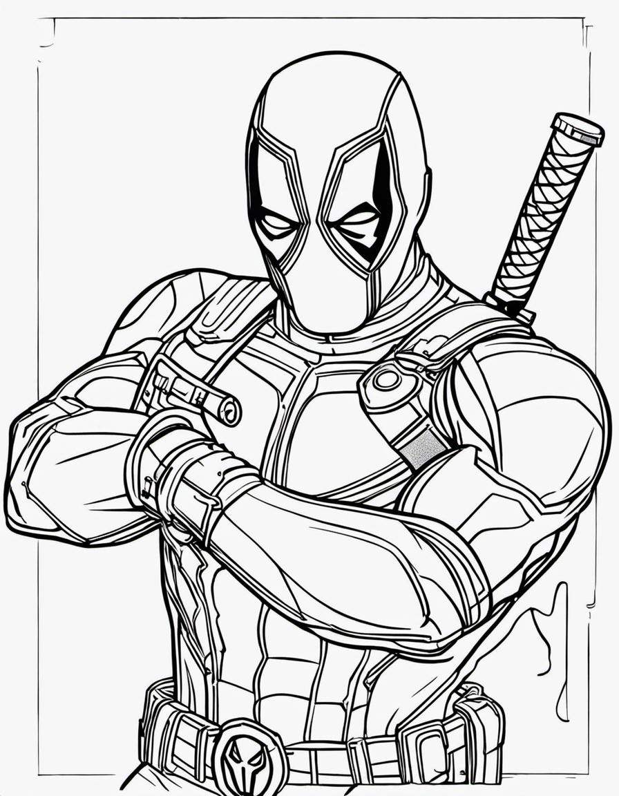 deadpool coloring pages