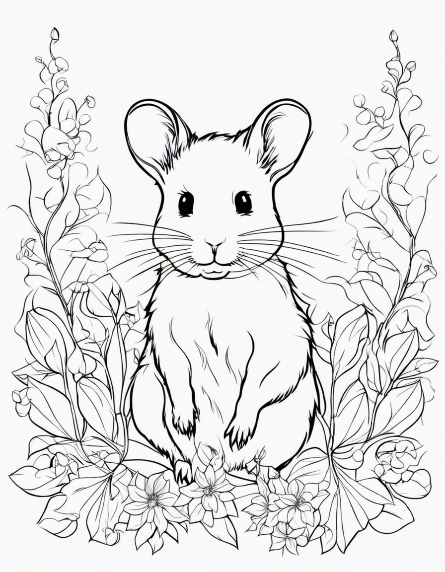 hamster coloring pages