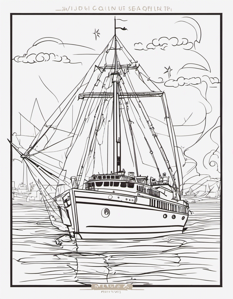 cartoon boat ship