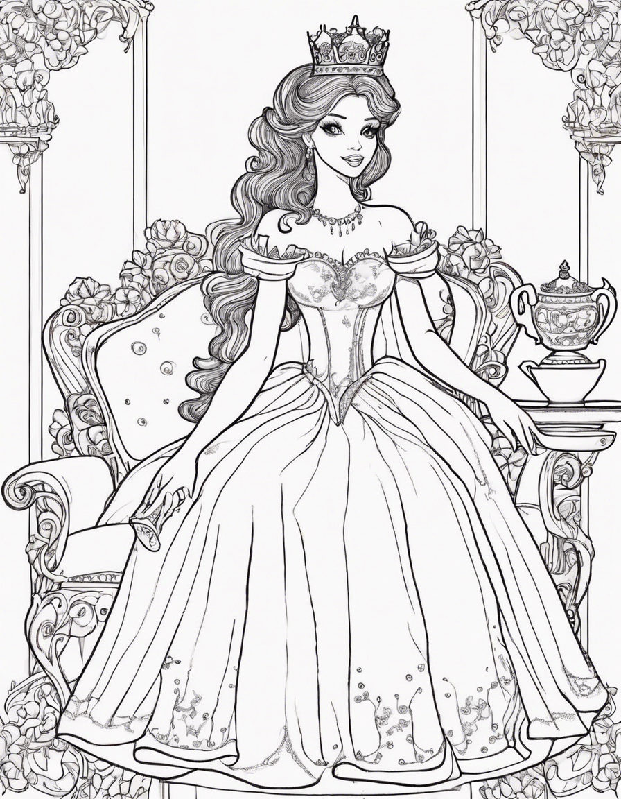 dress coloring pages