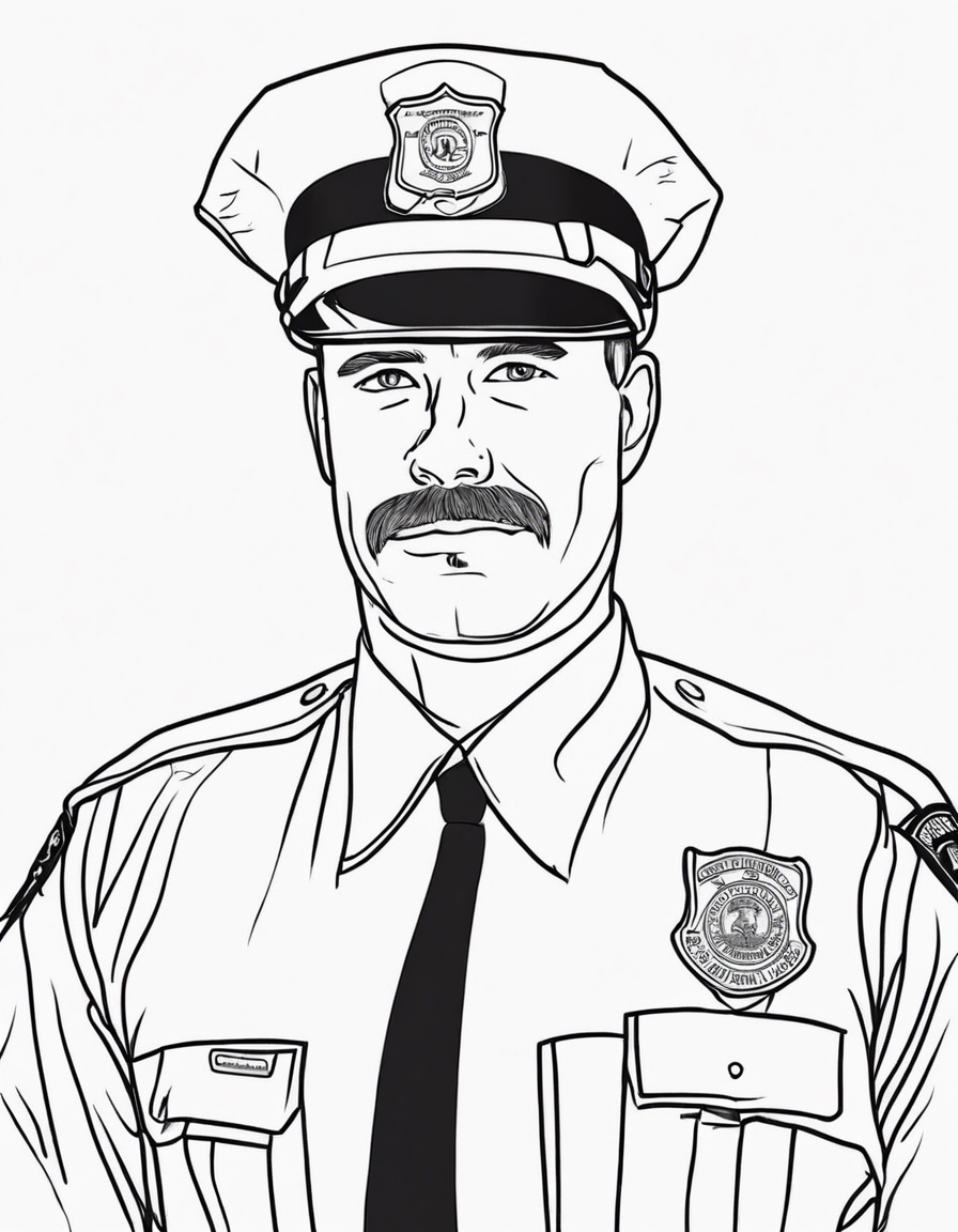 bylaw officer animal control  coloring page