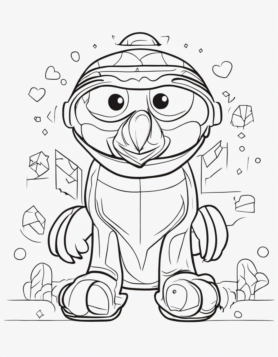elmo for adults coloring page