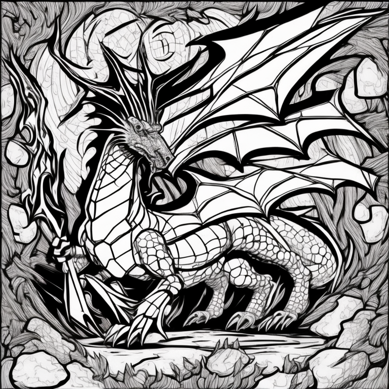 dragon coloring pages