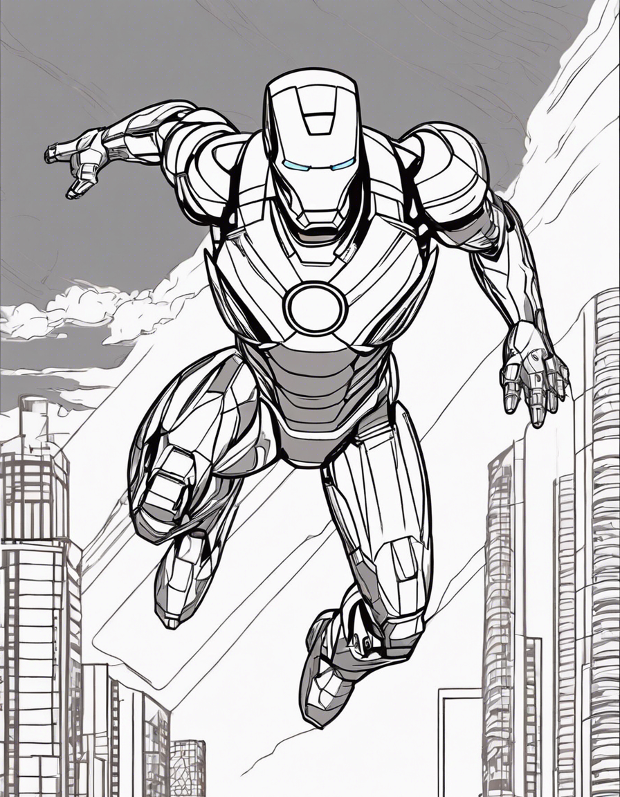 iron man coloring pages