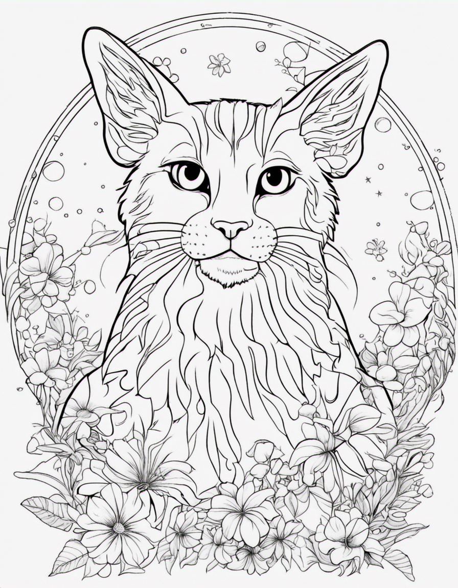 realistic lisa frank coloring page