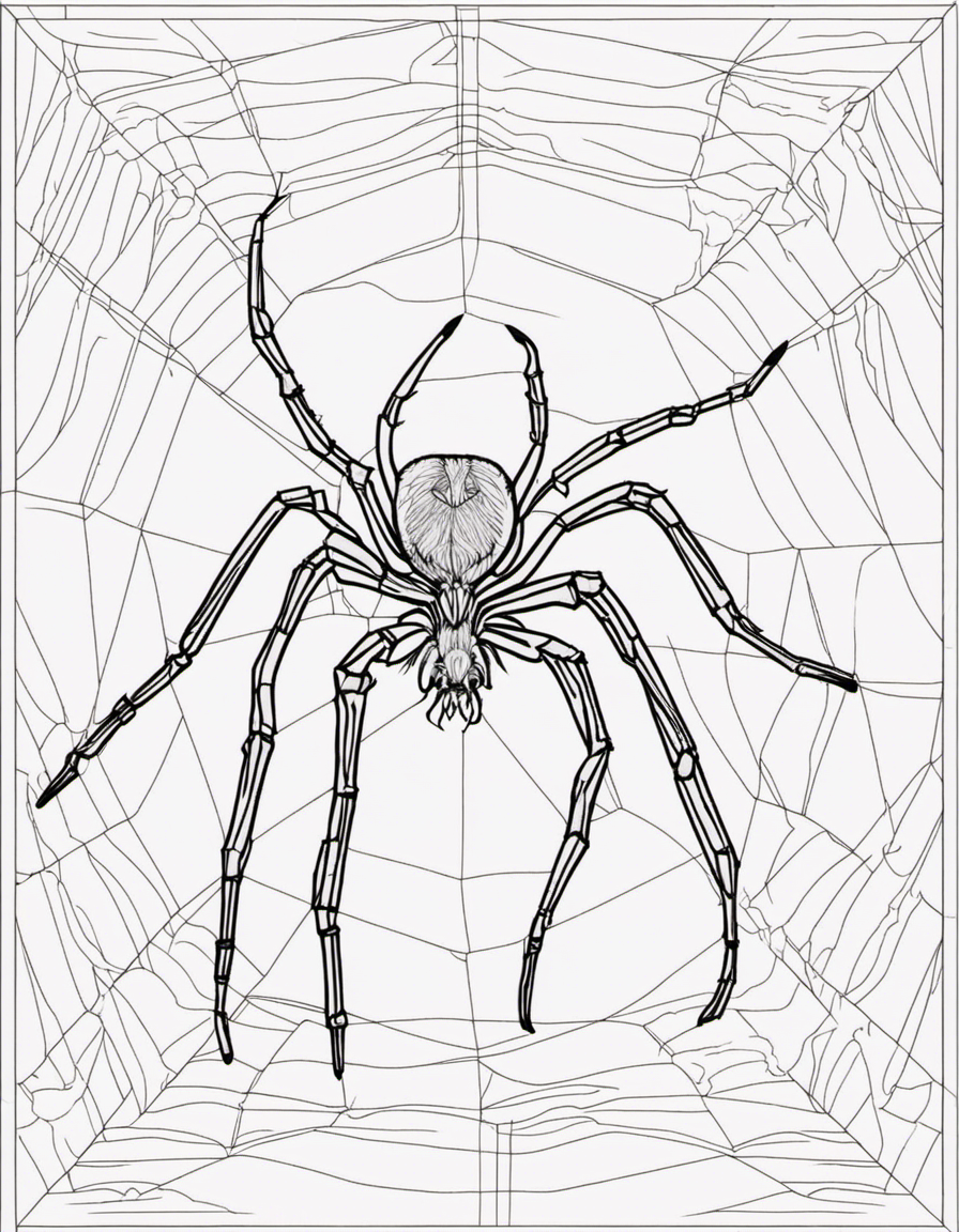 spider coloring pages