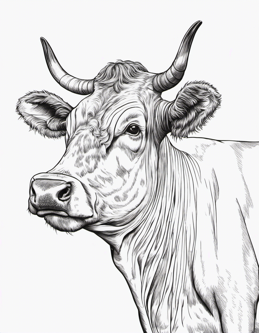 realistic cow