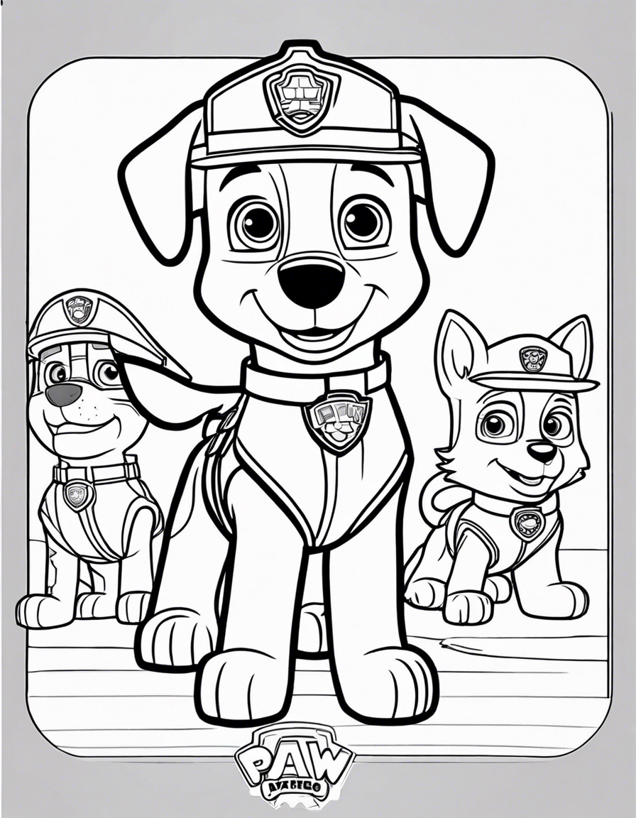 paw patrol coloring pages