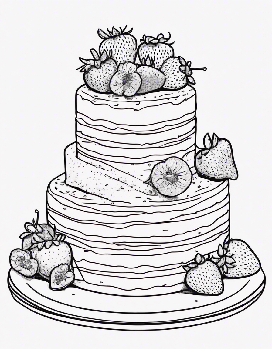 strawberry coloring pages