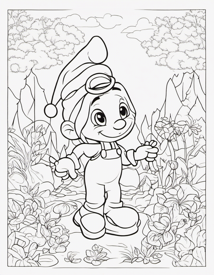 smurf coloring pages
