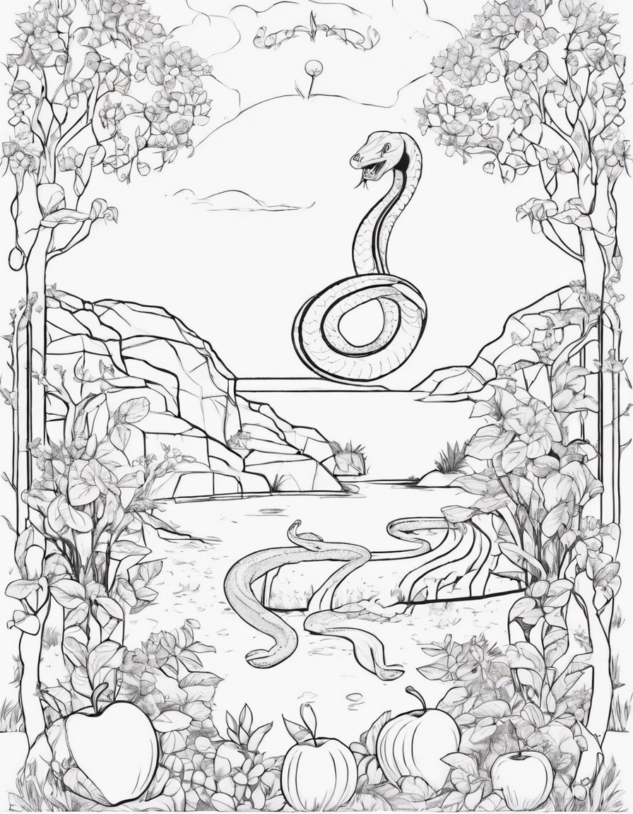 snake coloring pages