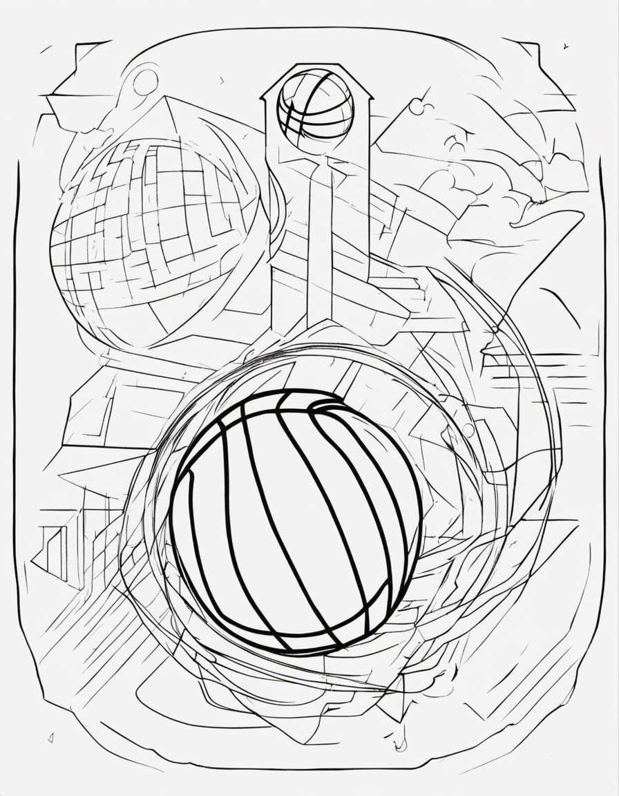 basketball coloring page