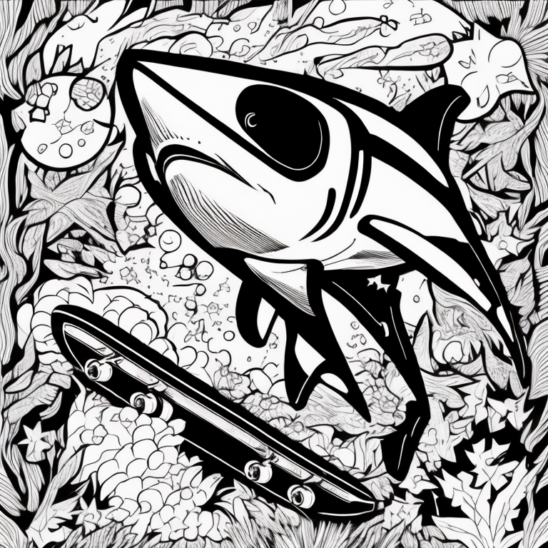 shark coloring pages