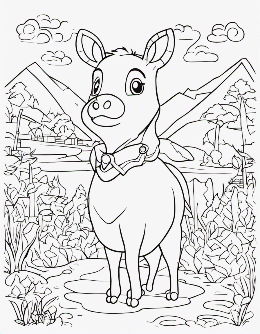 animal crossing for adults coloring page