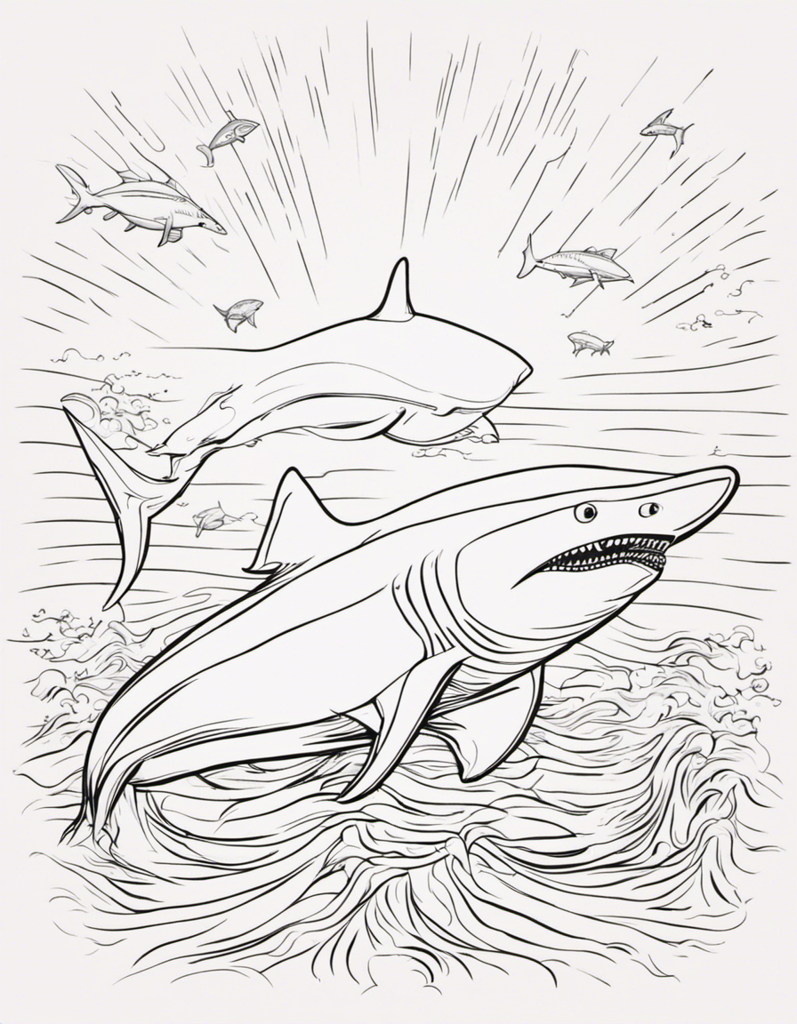 shark for adults coloring page