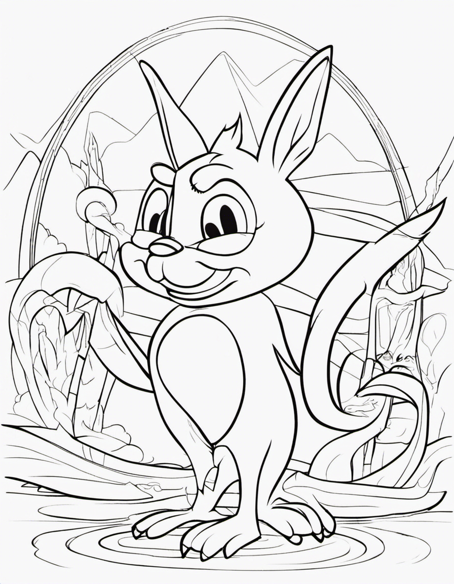 looney tunes for children coloring page