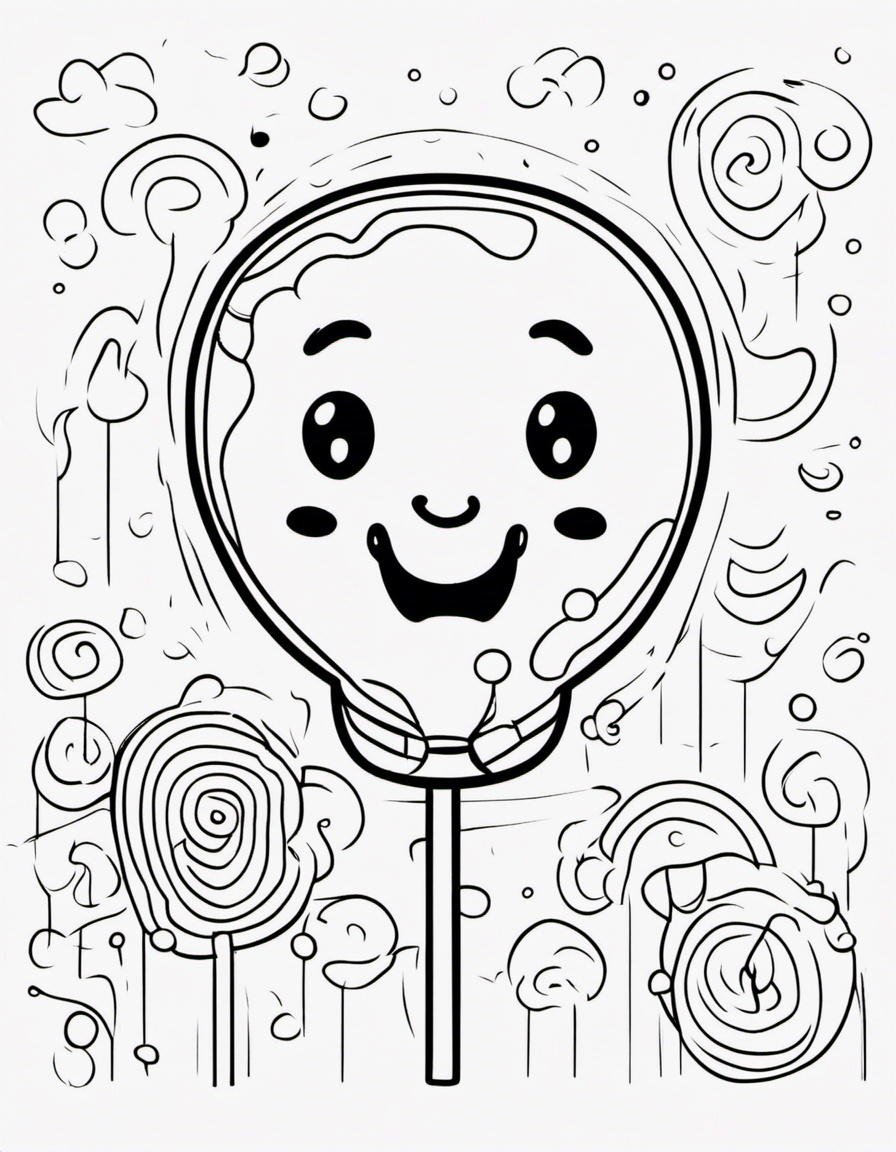 cartoon lollipop