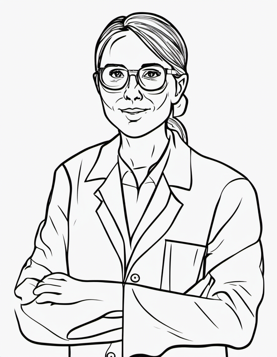 doctor nurse for adults coloring page
