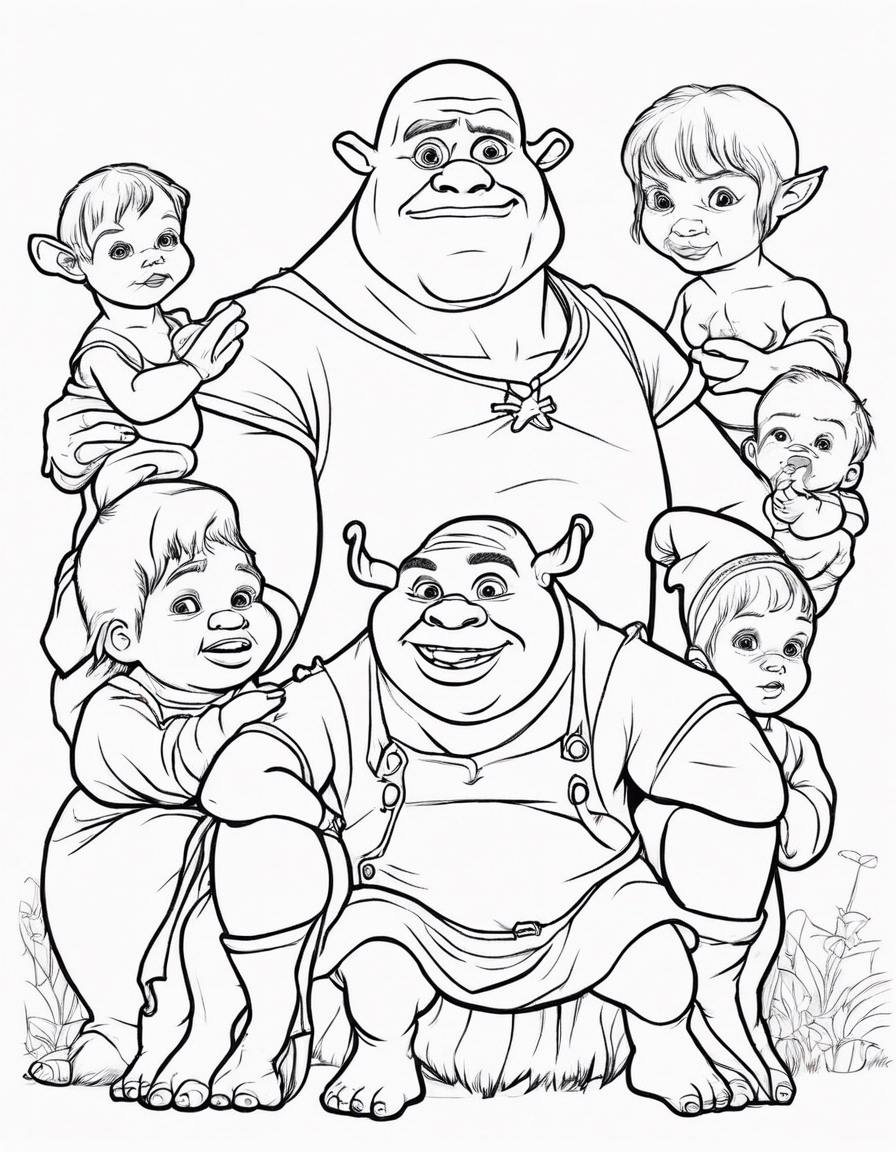 shrek coloring pages