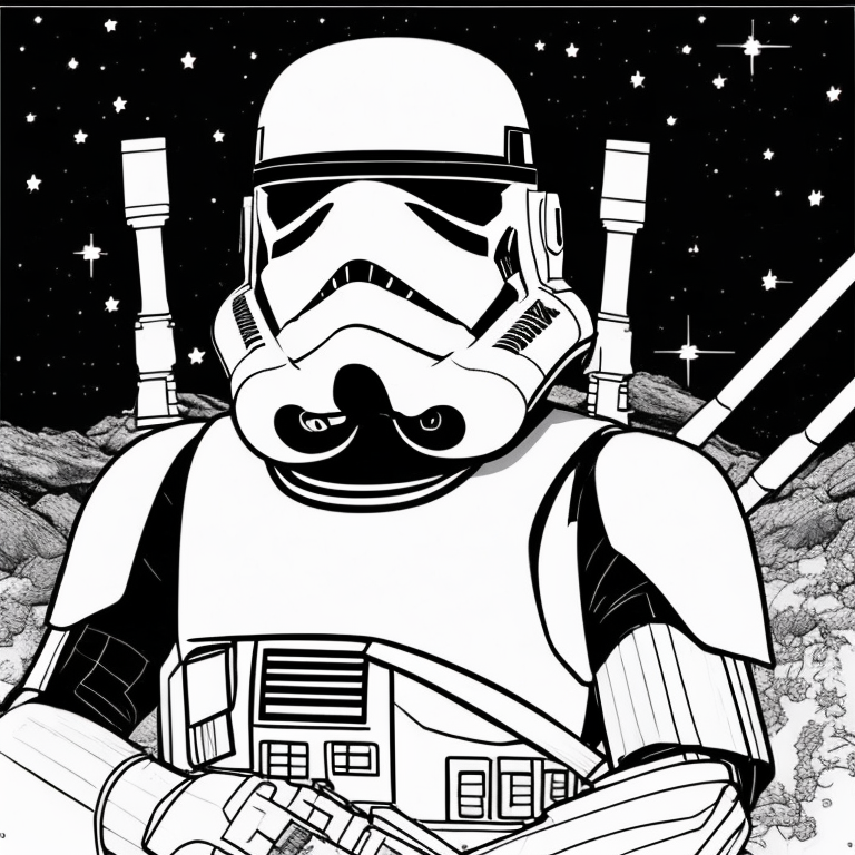 star wars tropper coloring page