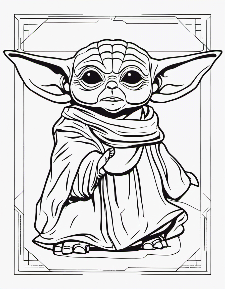 baby yoda coloring pages