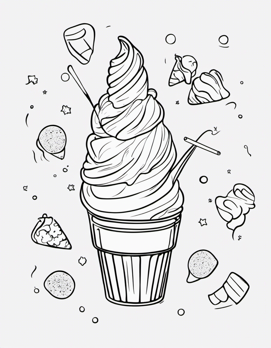 ice cream coloring pages