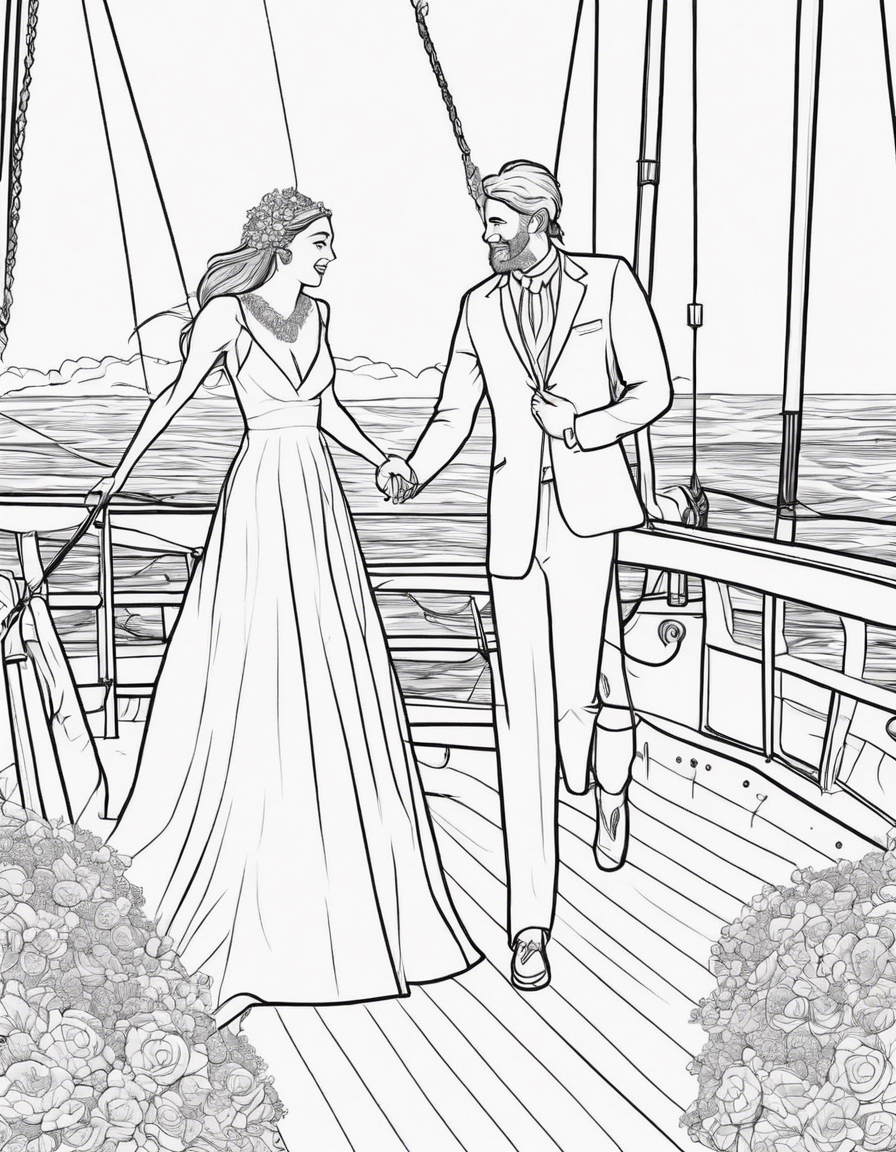 wedding coloring pages