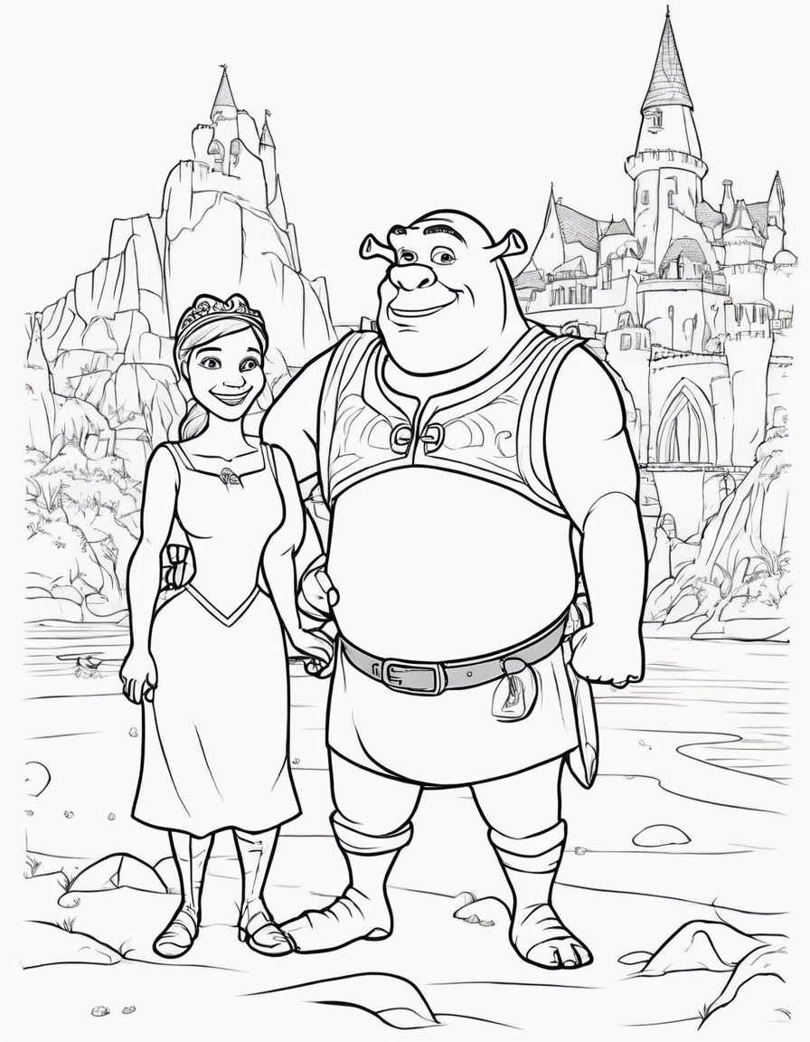 shrek coloring pages