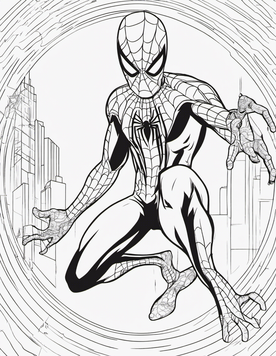 spider man coloring page