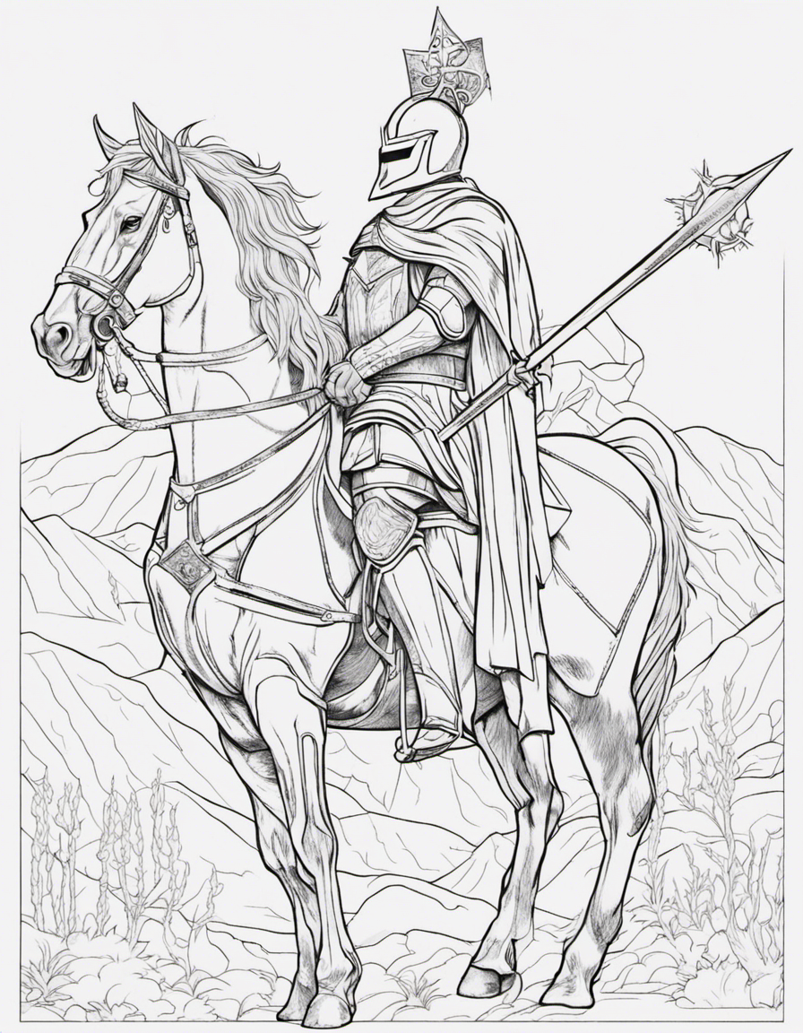 knight coloring pages