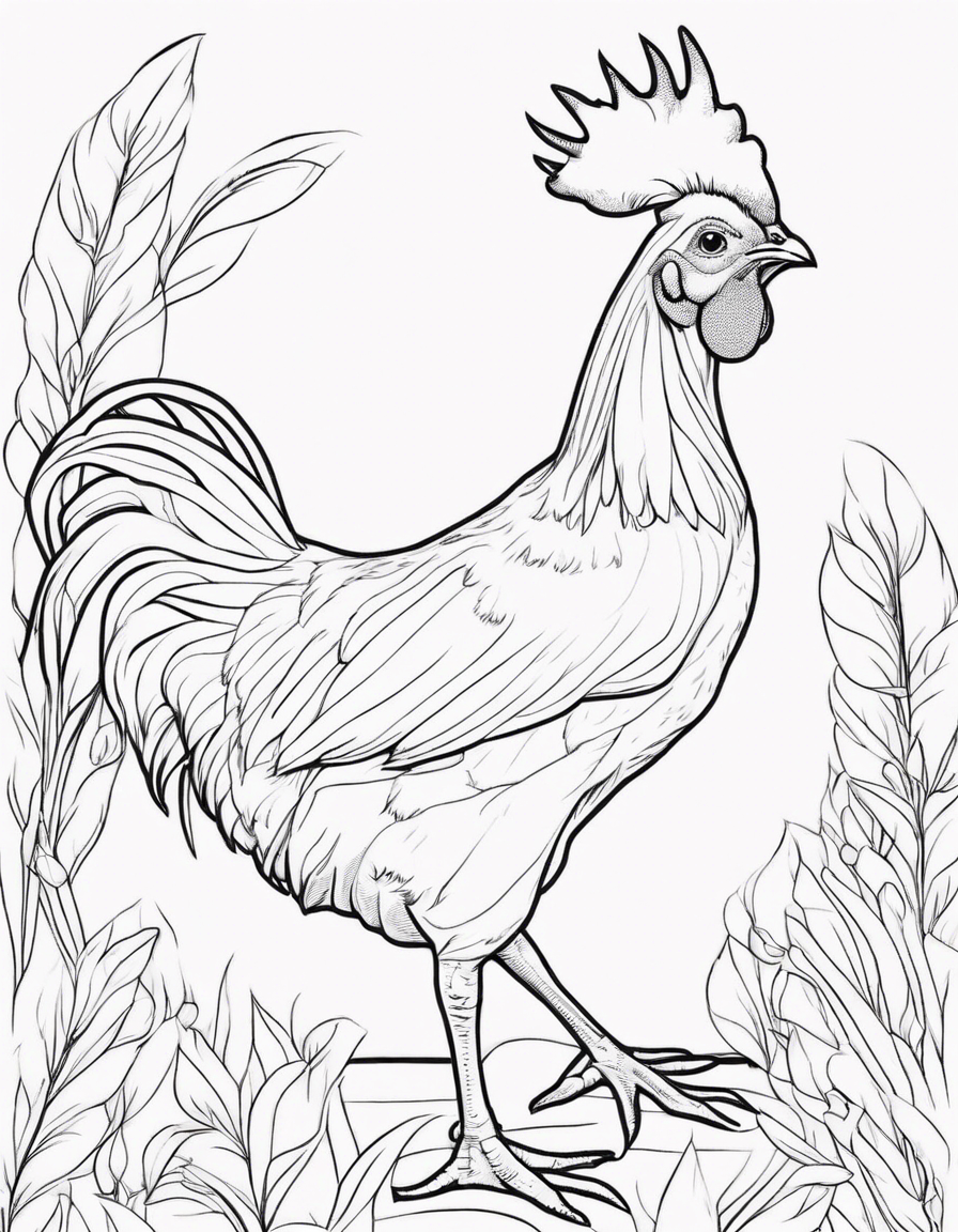 chicken coloring pages