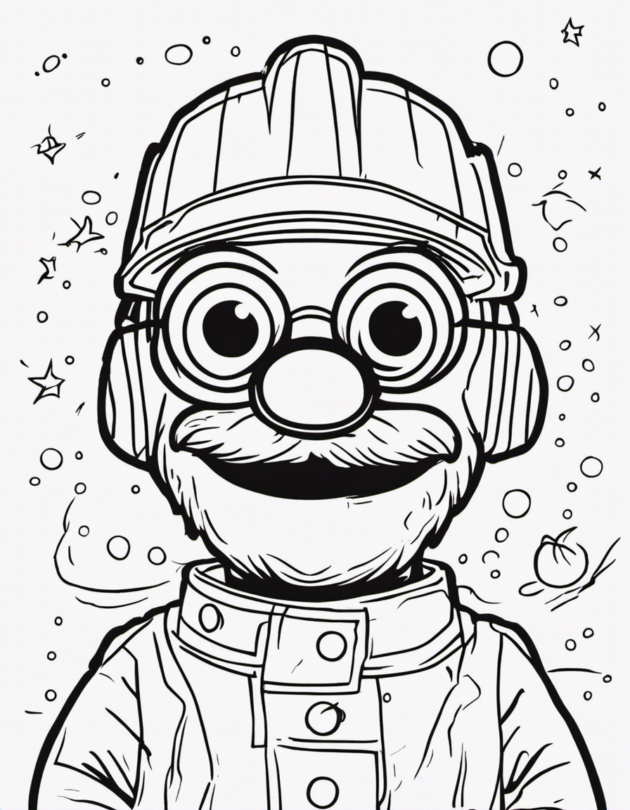 realistic elmo coloring page