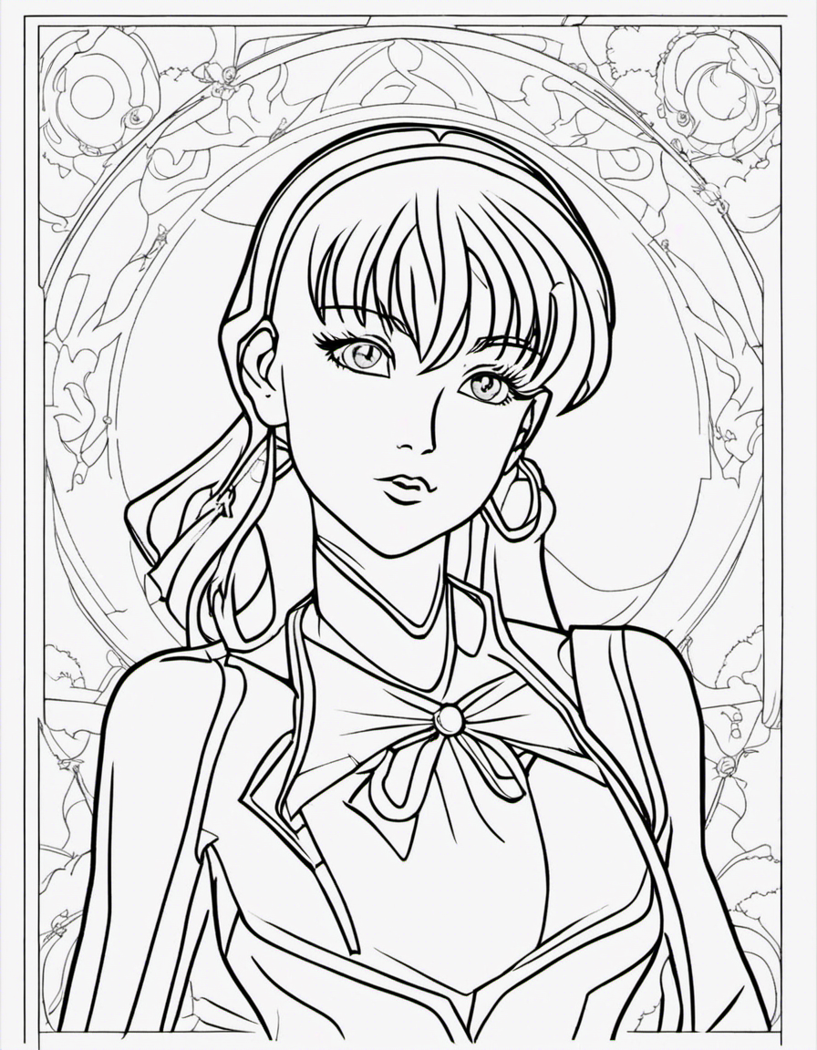 sailor moon for adults coloring page