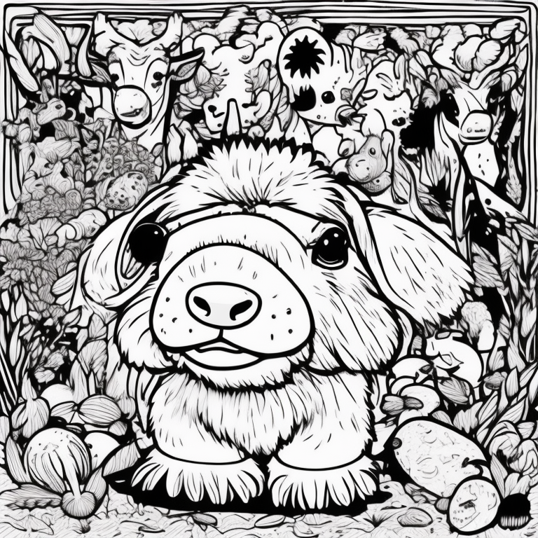 farm animals coloring page