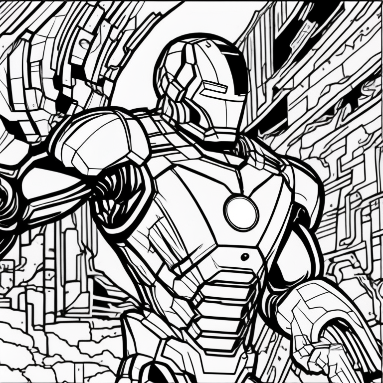 iron man coloring pages