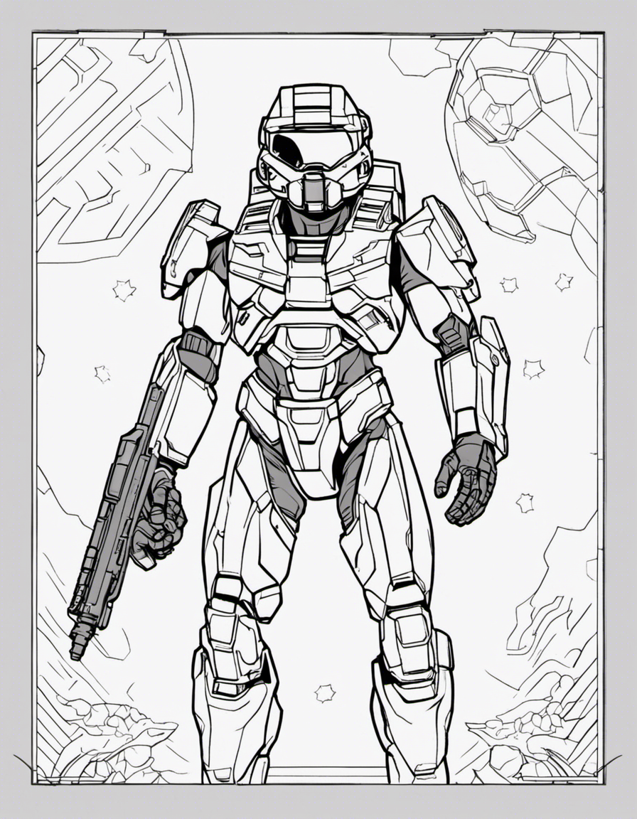 halo coloring pages