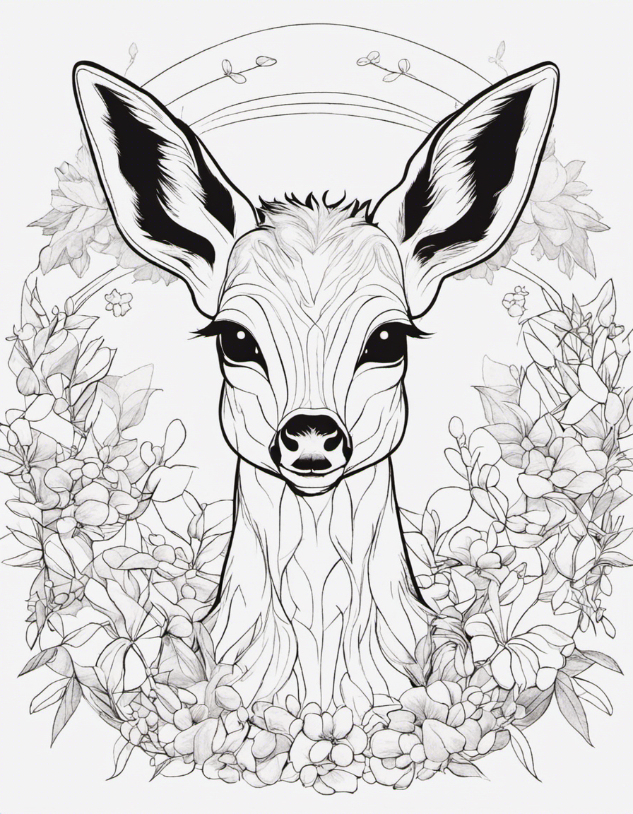 bambi for adults coloring page